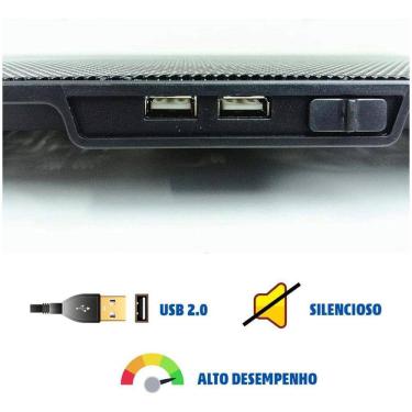 Imagem de Suporte Notebook Base Dobrável 17 LED USB