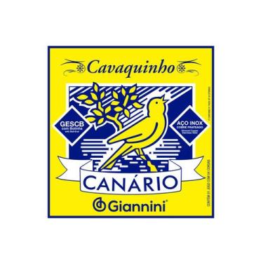 Imagem de Encordoamento Para Cavaquinho Giannini Canário Gescb (.010  .023) Leve