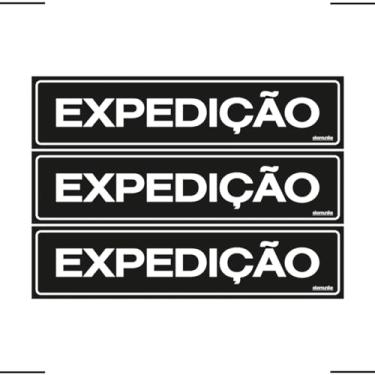 Imagem de Combo 3 Placas De Sinalização Expedição 30x7 Ekomunike - A-417/1 F9e