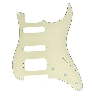 Imagem de Dopro Suporte de captador Humbucking com 3 parafusos Strat HSS para guitarra American Fender Stratocaster Cream 3 camadas