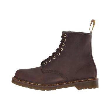 Imagem de Dr. Martens Bota unissex 1482 Crazy Horse Leather 8 Eye Boot, Marrom escuro, 5 Women/4 Men