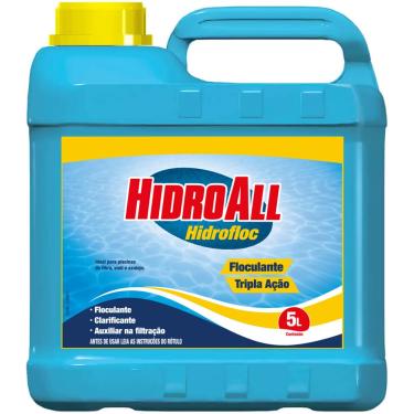 Imagem de HidroAll Floculante Tripla Ação para Piscinas Hidrofloc 5 Litros