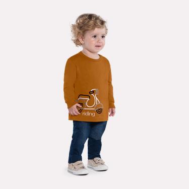 Imagem de Infantil - Camiseta com Bordado Menino Kyly Amarelo Queimado  menino