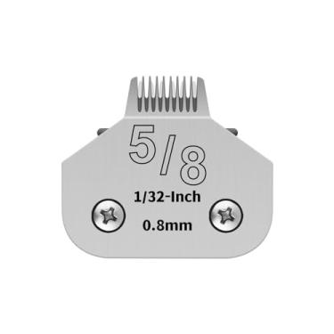 Imagem de Lâminas removíveis com bico largo de 5/8, compatível com cortadores Andis, Oster A5, Wahl KM10, comprimento de corte de 1/81.3 cm