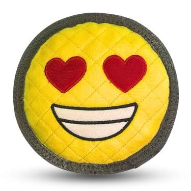 Imagem de ReadyHound Emoji de sorriso grande durável para cães mastigáveis agressivos, brinquedo de mastigar resistente e agressivo, brinquedo mastigável para cachorros, cães pequenos e médios