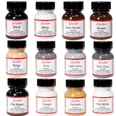 Imagem de Angelus Acrylic Leather Paint, 12 Pack of 1 oz BottlesF