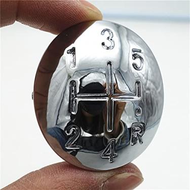 Imagem de Manípulos de mudança de marchas 5/6 velocidades estilo carro manípulo de mudança de marchas cabeça para CLIO MK3 3 III Megane MK2 Scenic MK2 Cool Handle Ball Stick Lever (Cor: Tampa de 5 velocidades)