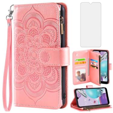 Imagem de Capa de telefone para LG Aristo 5/K31/Fortune 3/Phoenix 5/K8x/Tribute Monarch/Risio 4 capa carteira com protetor de tela flip porta-cartão celular LGK31 Rebel K 31 31K Aristo5 Plus Astro 5+ Risio4