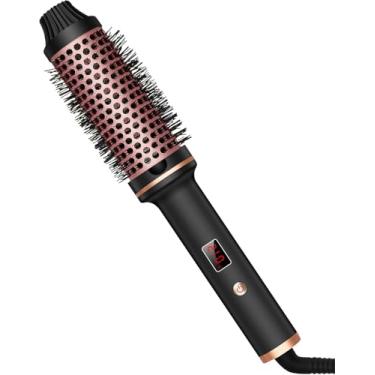 Imagem de Sm Liters Beauty Escova Térmica 3 em 1, 38 mm, Aquecida para Cabelo, Tela LCD 120-210°C, Volume, Cachos, Alisa, Leve, Compacta, Dupla Tensão