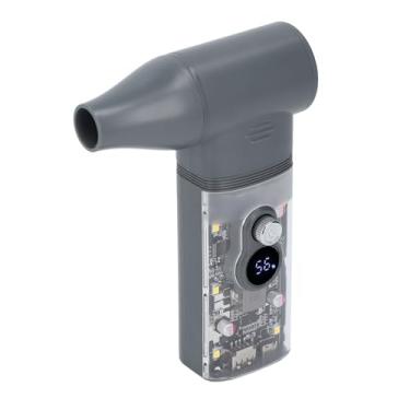 Imagem de Ventilador Elétrico de Ar Turbo, Espanador de Ar Comprimido, 100000RPM 10W Recarregável Portátil Soprador de Jato Seco Portátil Espanador de Ar Elétrico com Luz LED para Carro