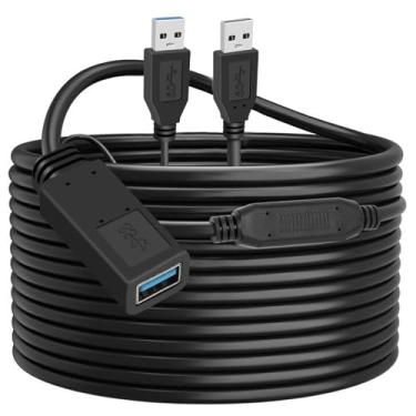 Imagem de LMYANG Cabo Extensor USB 3.0, Cabo de extensão USB 3.0 A macho para fêmea 30 Metros