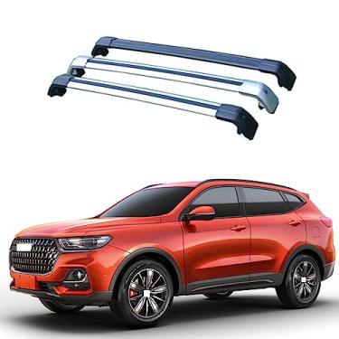 Imagem de Para HAVAL ALL H6 SUV 2021-2024 3TH Barras laterais Trilhos transversais Rack de teto Bagagem CUV SUV