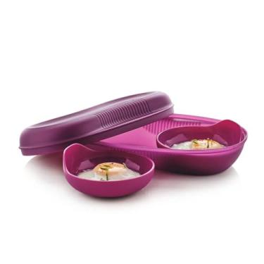 Imagem de Tupperware Microwave Breakfast Maker Set in Rhubarb