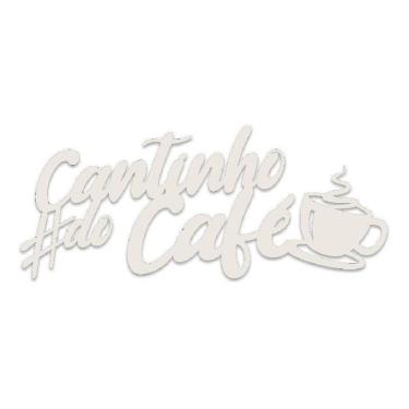 Imagem de Cantinho Do Café Placa Frase Decoração Parede Quadro Branco