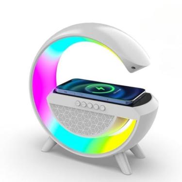 Imagem de G Speaker Luminária de LED Inteligente Caixa de Som Bluetooth RGB com Carregamento por Indução Luz Ambiente