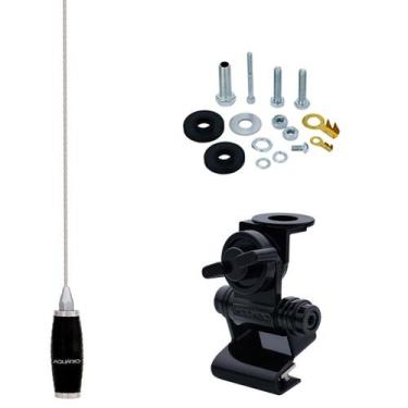 Imagem de Kit Enfeite Antena Px 1,40 Metros B-2005P + Suporte Porta Malas M-600 