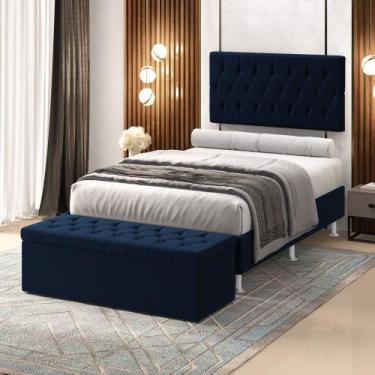 Imagem de Kit Painel Centaurus 140 e Calçadeira Sagitarius Sued  Aradecor, Azul 