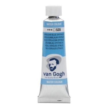 Imagem de Tinta Aquarela 10 Ml Talens Van Gogh Serie 1 Cerulean Blue (Phthalo) 5