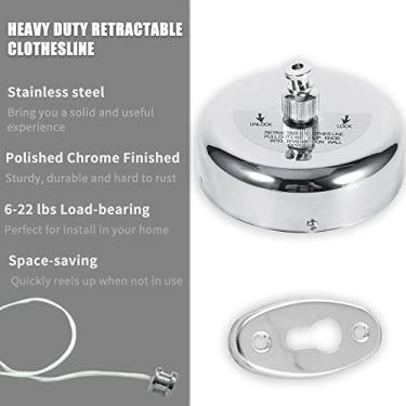 Imagem de Varal Retrátil, Varal Portátil Resistente Para Uso Interno e Externo, Tendedero De Ropa Para Apartamento Varal Para Roupas Ao Ar Livre Varal Retrátil, Para Secar Roupas