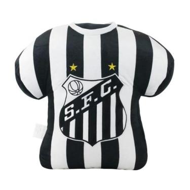 Imagem de Almofada Camisa time 40x17x45cm - Santos - Mileno