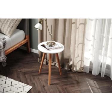 Imagem de Mesa De Canto Pés Palito Retro Decoração Lateral Sala Quarto - Colomi