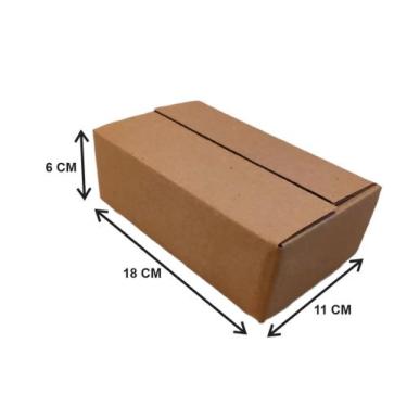 Imagem de Caixa de Papelão Embalagem Correio Sedex 18x11x6 - 50 Un - TL EMBALAGE