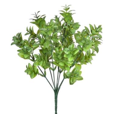 Imagem de Folhagem pick decorativo verde x7 - 35cm - Grillo