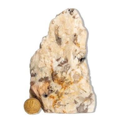 Imagem de 01 Turmalina Preta no Feldspato Pé Serrado 0,5 a 1Kg Tipo C - Cristais