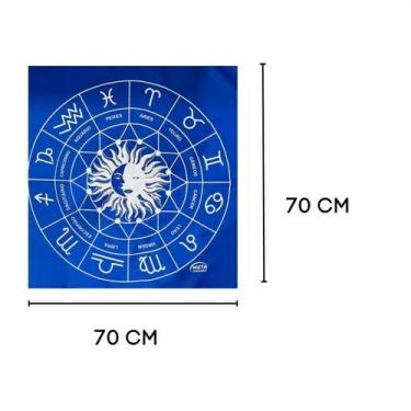 Imagem de Toalha Jogo De Cartas Zodíaco 70 X 70 Cm ul - Meta Atacado