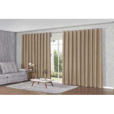 Imagem de Cortina 7 Metros Blackout Sala Quarto Porta De Vidro Blindex 7,00x2,70