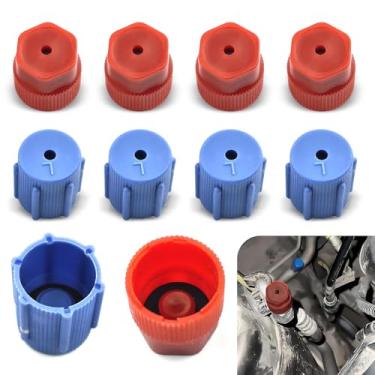 Imagem de gunroil Pacote com 10 acessórios de capa de ar condicionado lateral baixa para carro, peças de cobertura de vedação lateral alta lateral baixa, serviço universal de ar condicionado de veículo para a