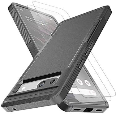 Imagem de YmhxcY Capa para Pixel 7A, [proteção contra quedas de grau militar de 3 metros] [antiderrapante] [2 peças de protetor de tela TPE HD] Capa resistente à prova de choque para Google Pixel 7A 5G 6,1