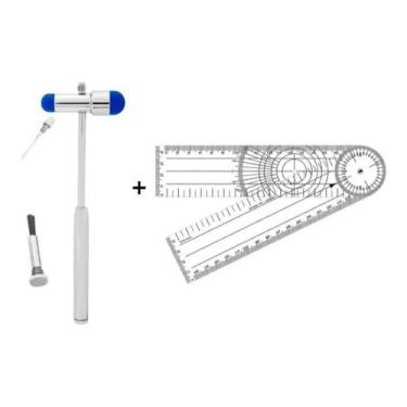 Imagem de Kit Martelo Neuro Buck Reflexo + Goniômetro Grande - BIC