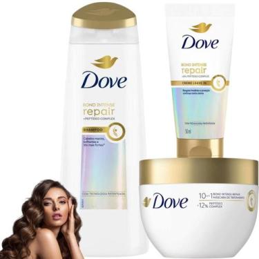 Imagem de Kit Dove Intense Repair Bond Leave In Mascara dos Sonhos Reparação em 