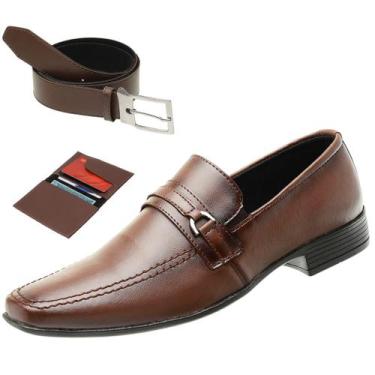 Imagem de Sapato Social Masculino Estilo Italiano Bico Fino Elegante Super Leve 