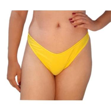 Imagem de Calcinha de biquini asa delta fio dental - Rays modas, Amarelo, G
