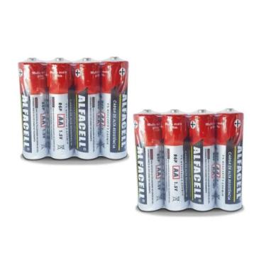 Imagem de Pilhas AA Comum 1.5V Pequena 2A 08 Unidades  2 Blister Originais - ALF