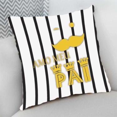 Imagem de Almofada Decorativa Cheia c/ Zíper Pais Loucos por Futebol - Deluzz, 2