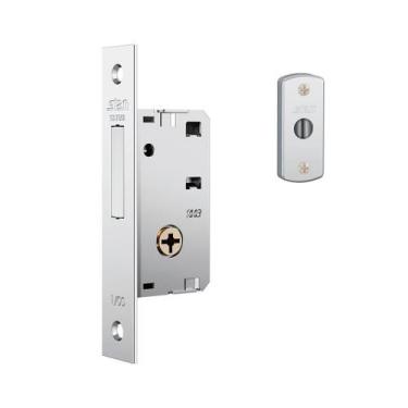 Imagem de Fechadura Auxiliar Trava Tetra Estreita 1003 Simples Inox - Stam