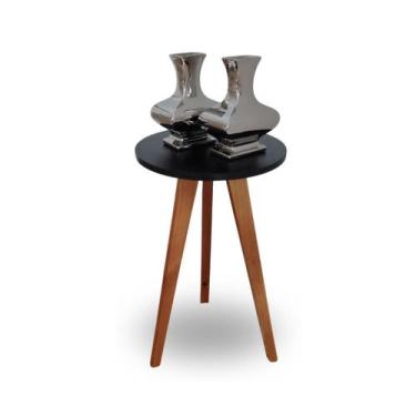 Imagem de Mesa de Canto e apoio lateral Eiffel Preta - Demoglass