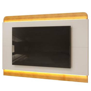 Imagem de Painel Para TV Suspenso 75 Pol 219cm Com LED Collie D04 Cedro/Bali - M