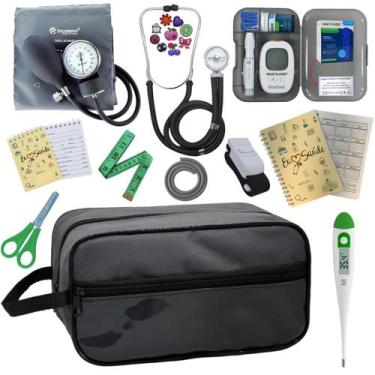 Imagem de Kit Enfermagem Completo Top + Medidor Glicose  - PREMIUM, P.A. MED, IN