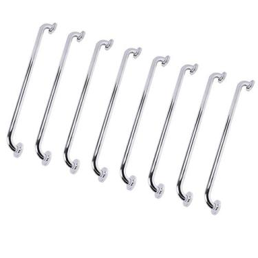 Imagem de Barra de Apoio 70cm Inox Kit 8 Unidades Gestante Idoso Criança Banheir