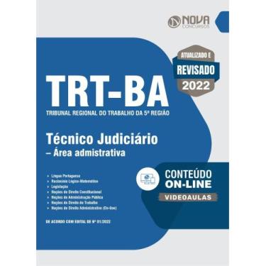 Imagem de Apostila TRT-BA - Técnico Judiciário - Área Administrativa
