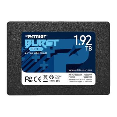 Imagem de SSD Patriot Burst Elite 1.92TB / 2.5" SATA 3 PBE192TS25SSDR