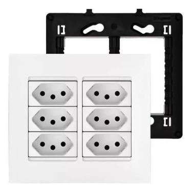 Imagem de Kit Conjunto 4x4 6 Tomada 10A Pial Plus+(mais) - legrand