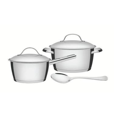 Imagem de Jogo de Panelas Tramontina Allegra 3 Peças, 3