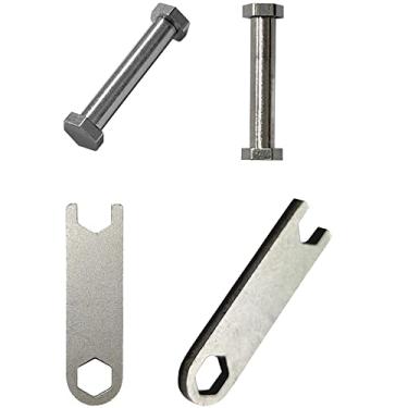 Imagem de EANWireless Compatível com kit de ferramentas de substituição de pulseira de relógio Garmin Lily, parafusos e chaves de aço inoxidável para relógio inteligente Garmin Lily, pacote com 4, prata