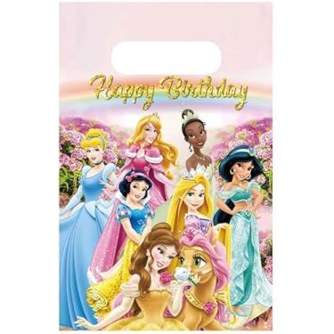 Imagem de DXRZYS 30 peças de lembrancinhas de festa de aniversário, sacolas de doces de aniversário, sacolas de presente para festa de aniversário infantil, saque para festa de aniversário infantil (rosa)