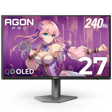 Imagem de AOC Monitor para jogos de torneios Agon Pro AG276QZD2 de 27 polegadas OLED, 2560 x 1440, 240 Hz, 0,03 ms, G-Sync, compatível com PS5 e Xbox Switch, brilhante, preto